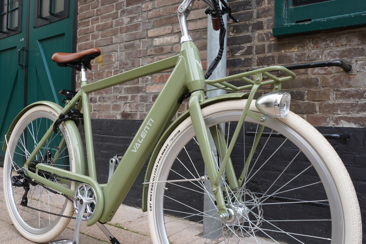 Valenti X7 Elektrische Herenfiets Groen| City-Bikes.nl